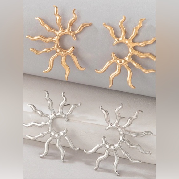 [✨3for$38] New Boho Sun Burst Stud Earrings - Picture 11 of 16